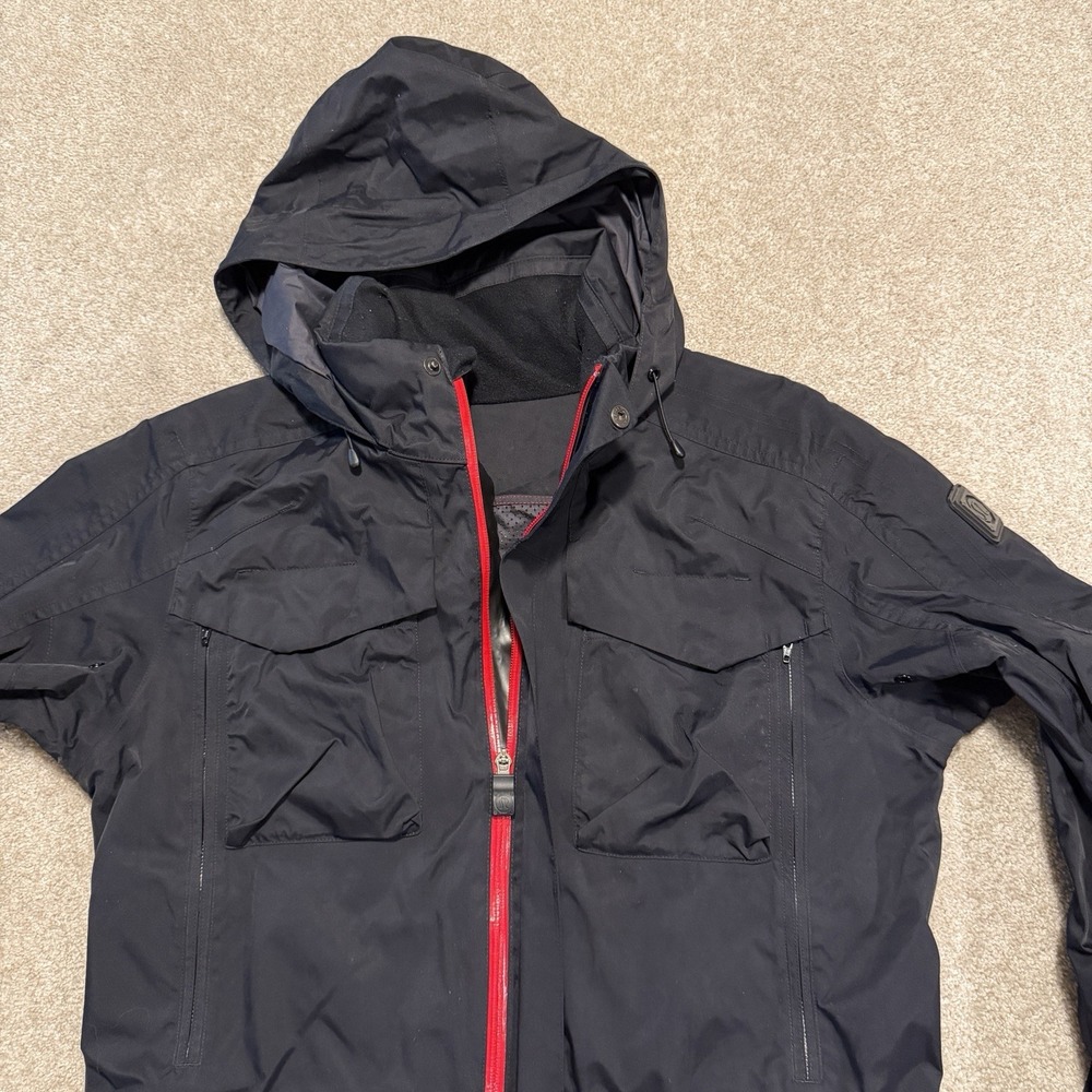 Mens Lululemon Wet Coast Jacket Size Small Black Sealed Seams Rain Jacket EUC - Picture 7 of 11